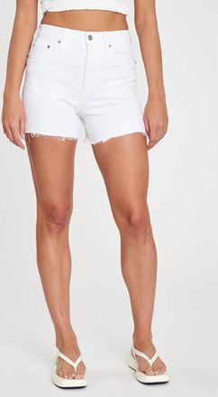 Daze Womens Bottom Line High Rise Vintage Short In Marshmallow