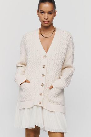 Anthropologie By Anthropologie Delphine Twofer Cardigan Mini Dress