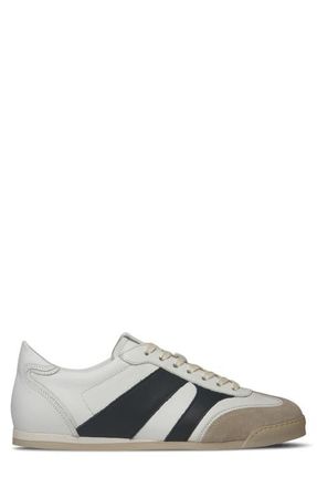 Collegium Pista Low Top Sneaker in White/Black Leather at Nordstrom, Size 12Us