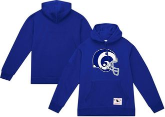 Mitchell & Ness Mens Mitchell & Ness Royal Los Angeles Rams Helmet Logo Vintage Pullover Hoodie at Nordstrom, Size Large