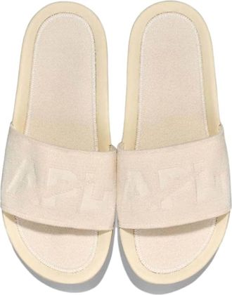 Athletic Propulsion Labs Womens Techloom Velvet Slide Sandal In Pristine