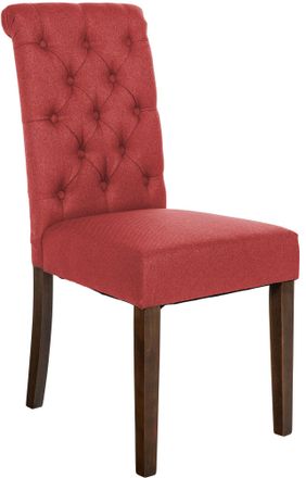 Clp Silla De Comedor Lisburn Rojo Tela