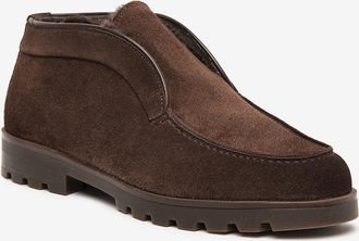 Santoni Desert Boots aus Wildleder und Shearling