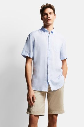 Bugatti Kurzarmhemd aus 100 % Leinen