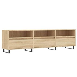Berkfield Home TV Cabinet Sonoma Oak 150x30x44.5 cm Engineered Wood in Light Tan