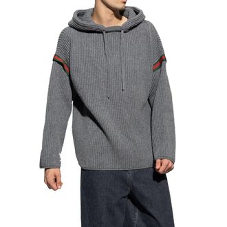 Gucci Mens Gray Cashmere Sweatshirt Clothing