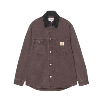 Carhartt Work in Progress Mitch Shirt Jacket - Heren - Zomerjassen - Bruin - S - Katoen - Jassen