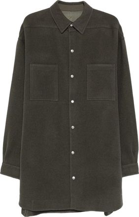 Rick Owens Double-pocket Wool Shirt Jacket