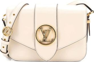 Louis Vuitton Borsa a tracolla LV Pont 9 in pelle - Toni neutri