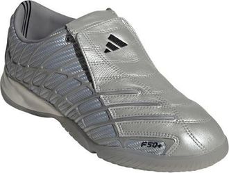 adidas F50 Sala Running Sneaker in Silver /Silver/Grey at Nordstrom, Size 10.5