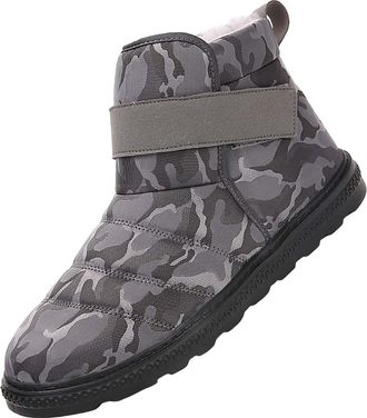 Generic Ankle Boots Men Wide, Mens Snow Boot, Winter Shoes Slip On Sport Shoe Anti Slip Sneakers Thicken Warm Boots Fashion Camouflage Shoes Lightweight Outdo