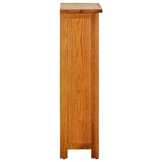 Berkfield Home Beautiful Bookcase 45x22.5x82 cm Solid Oak Wood in Brown