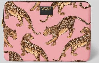 Wouf Laptoptasche mit Label-Detail in Altrosa, Größe 1