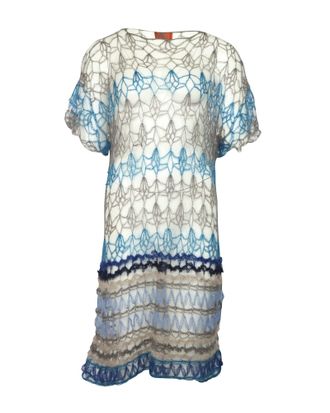 Missoni Knitted Beach Dress in Multicolor Wool