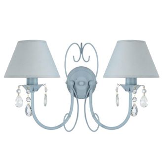 Tosel L&aacute;mpara de pared redondo metal gris d25xp25xh9 cm