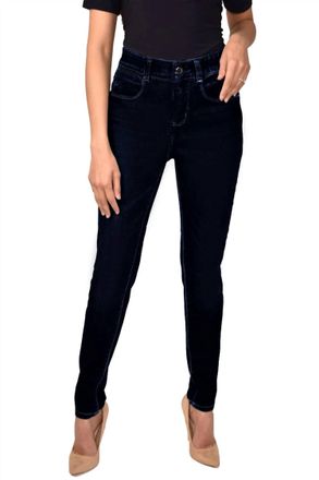 Frank Lyman Design Five-Pocket Denim Jeans In Navy