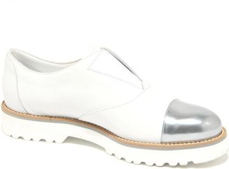 Hogan Route Elastico Veterschoenen - Dames - Veterschoenen - Wit - 36 EU - Leer - Schoenen