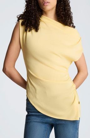 Kenneth Cole Asymmetric Hem One-Shoulder Sweater in Pastel Yellow at Nordstrom, Size X-Large