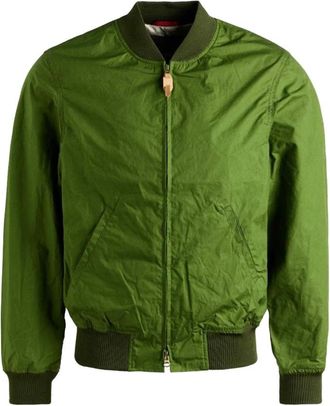 Manifattura Ceccarelli Tank Bomber - Heren - Bomber jackets - Groen - S - Katoen - Jassen