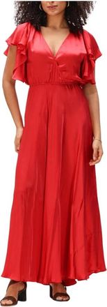 Mes Demoiselles... Cascais Maxi Jurk - Dames - Maxi kleedjes - Rood - S - Kleedjes