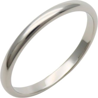 Cartier Platinum Platinum 950 Band Ring (Pre-Owned)