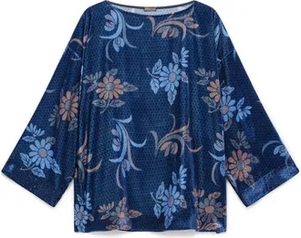 Maliparmi Maliparmi, Dames, Blouses & Shirts, Blauw, Maat: S Viscose
