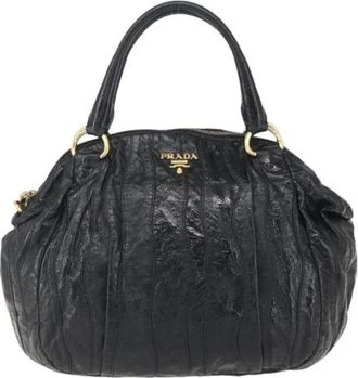 Prada Pre-owned Handbags, female, Black, Size: ONE SIZE Pre-owned Vintage Handbag