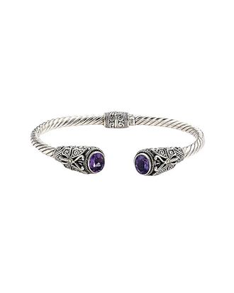 Samuel B. Silver & 18K 3.30 Ct. Tw. Amethyst Bracelet