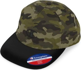 Champion Camo Snapback Baseball Cap In Green