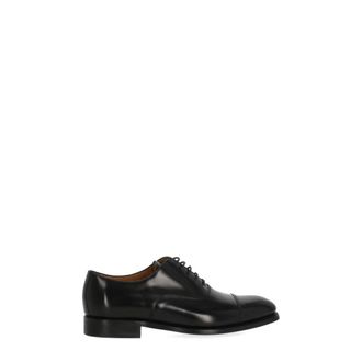 Berwick 1707 1707 Glad Leren Veterschoen - Heren - Nette schoenen - Zwart - 41 EU - Leer - Schoenen