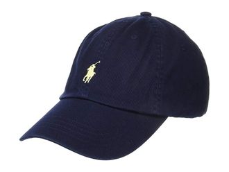 Polo Ralph Lauren Classic Chino Mens Cap Mens Caps Relay Blue/Wicket Yellow, Cotton