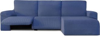 Eysa Funda de sofá chaise relax derecha brazo corto azul 250 - 360 cm