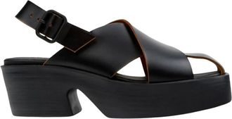 Camper Leather Platform Sandal