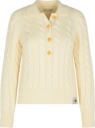 Bally Ivory Extrafine Merino Wool Sweater