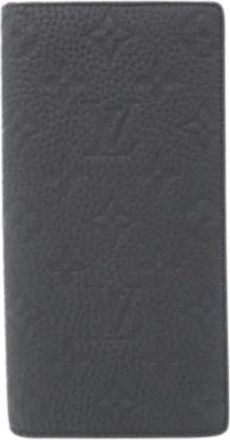 Louis Vuitton Pre-owned Wallets, female, Black, Size: ONE SIZE Pre-owned Portefeuille Brazza