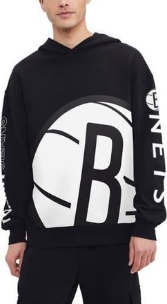 Tommy Jeans Mens Tommy Jeans Black Brooklyn Nets Kenny Pullover Hoodie at Nordstrom, Size Xx-Large
