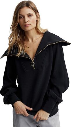 Varley Vine Pullover Womens Sweatshirt Black : XXS, Spandex/Polyester/Cotton