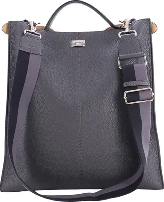 Fendi Fendi Grey Sheep Leather Peekaboo X-Lite Fit Bag (Authentic Pre-Loved)
