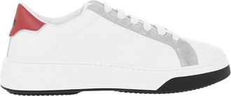 Dsquared2 White Leather Low-Top Sneakers