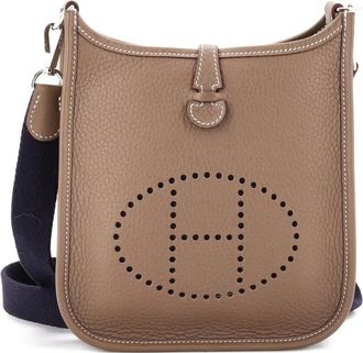 Herm&egrave;s Evelyne Bag Gen III Clemence TPM crossbody bag - Grigio