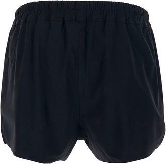 Rick Owens Mens One-Piece Swimsuit, Black Tech Fabric Nylon Beachwear Sea Clothing