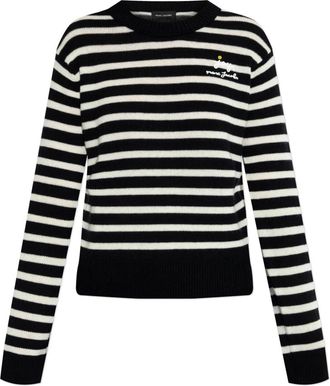 Marc Jacobs Truien & Vesten, Dames, Zwart, M, Wol, Trui met logo