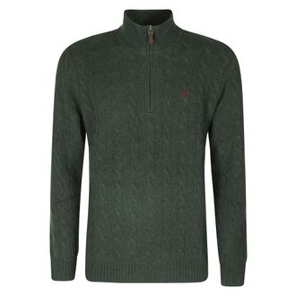 Polo Ralph Lauren Half-Zip Turtleneck Trui - Heren - Truien - Groen - Maat: L Wol