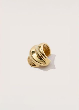 Otiumberg Wave Ear Cuff in Yellow Toned Gold at Nordstrom
