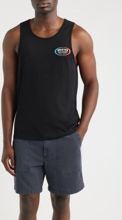 Brixton Rhett Logo Graphic Tank in Black at Nordstrom, Size Xx-Large