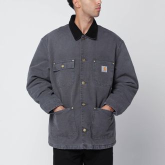 Carhartt Work in Progress OG Chore Coat Hamilton Graphite/Black