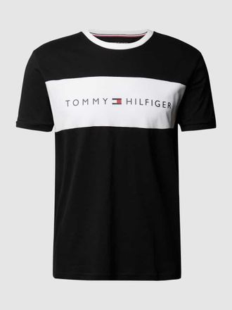 Tommy Hilfiger T-Shirt mit Label-Print in Black, Größe M