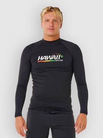 Rip Curl Hawaii Gritty UPF Per Longsleeve Lycra schwarz