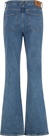 Burberry Womens High-Rise Bootcut Jeans Denim Cotton Flared