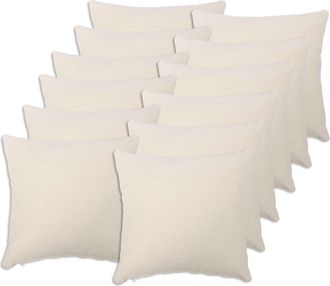 vidaXL Funda De Almohada 12 Pcs Heerlen Crema 40 X 40 Cm Boucl&eacute; Vidaxl